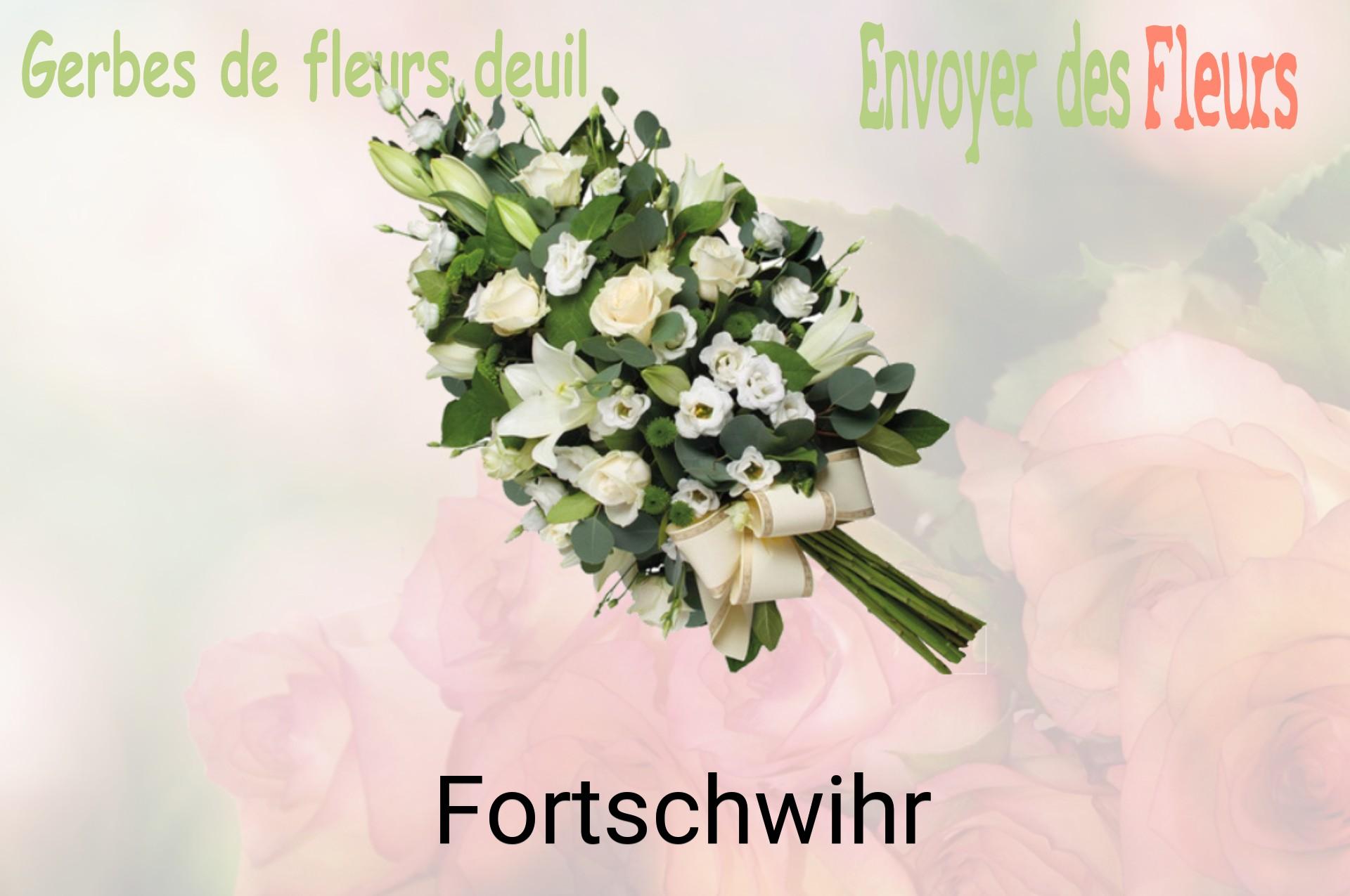 Gerbe de fleurs de deuil livrée à Fortschwihr